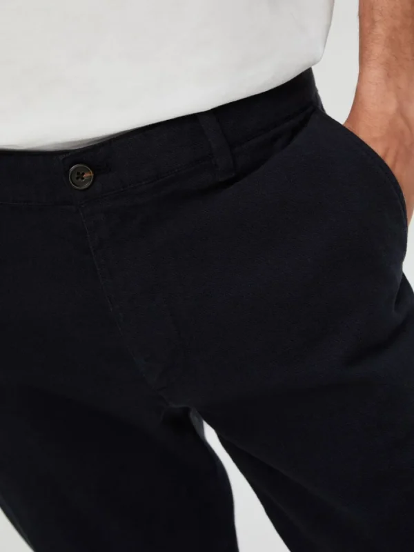 SELECTED 175 SLIM FIT STRUKTURERAD CHINOS Blue Outlet