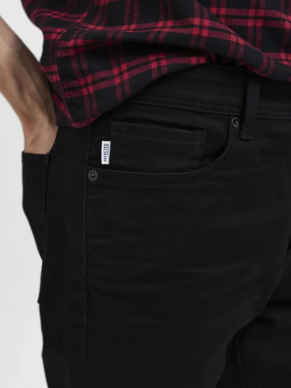 SELECTED 175 SLIM FIT-JEANS Black Best Sale