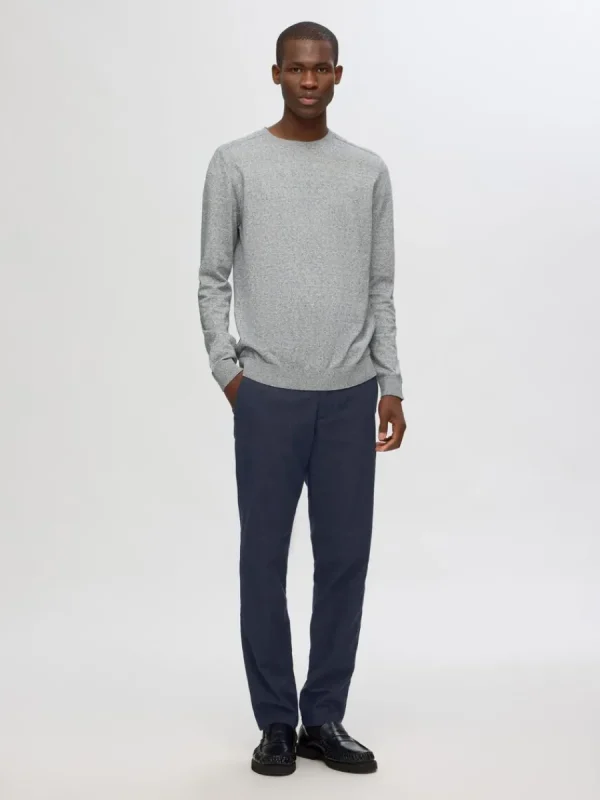 SELECTED 175 SLIM-FIT BRUSHED CHINOS Blue Best Sale