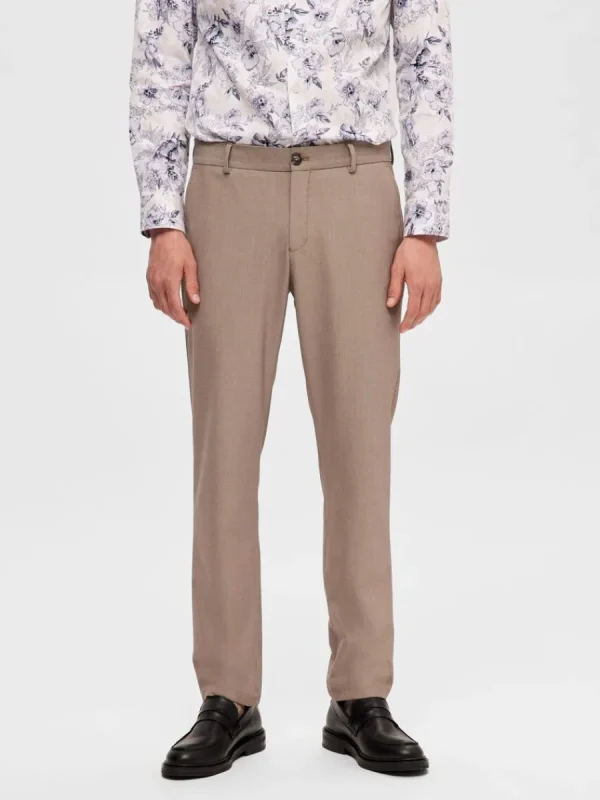 SELECTED 175 SLIM-FIT BYXOR Beige Clearance