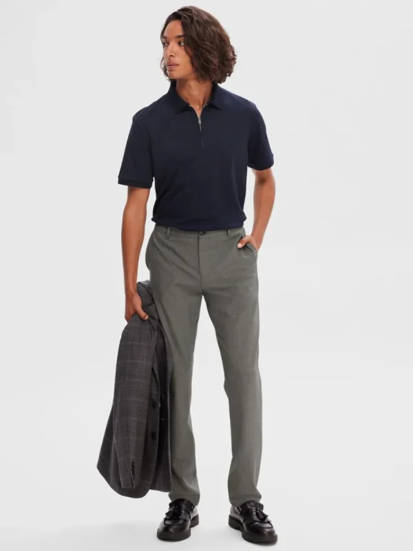 SELECTED 175 SLIM-FIT BYXOR Grey New