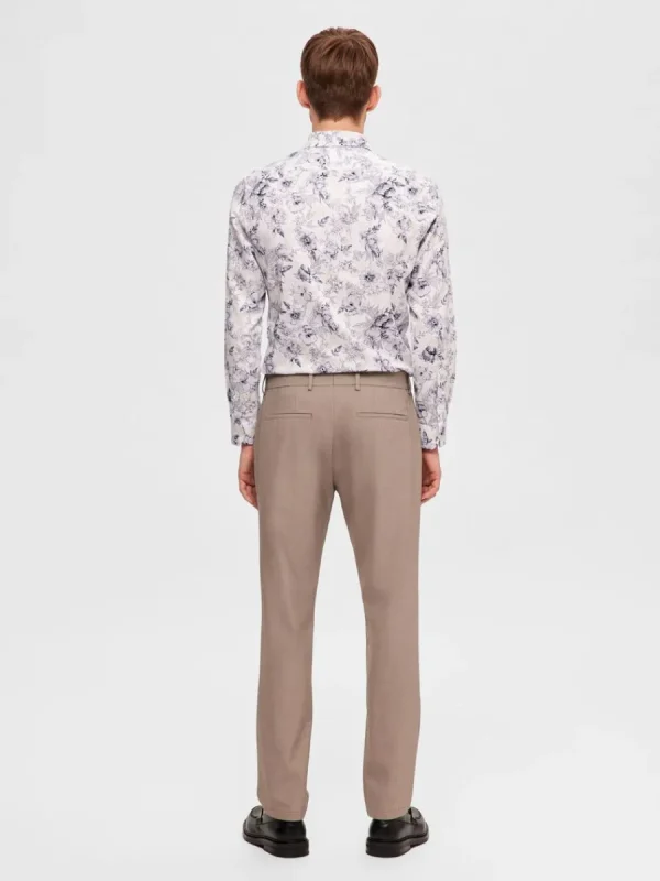SELECTED 175 SLIM-FIT BYXOR Beige Clearance