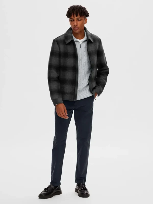 SELECTED SLÄT JACKA Grey Best