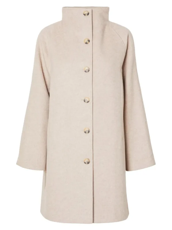SELECTED SLÄT KAPPA Beige Fashion