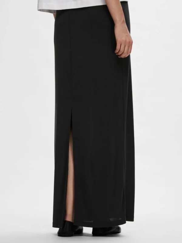 SELECTED SMAL MAXIKJOL Black Discount