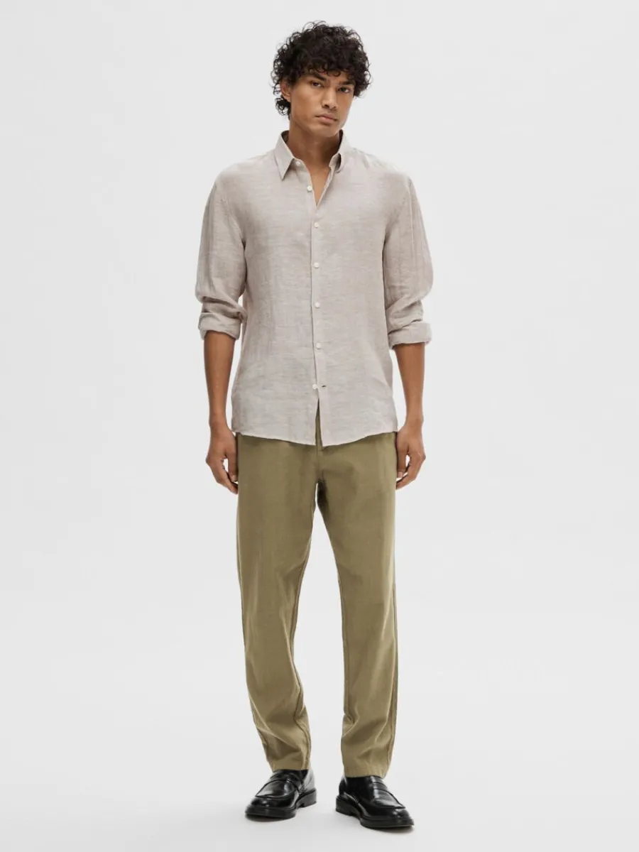 smal_passform_avsmalnande_2-5.webp SELECTED SMAL PASSFORM AVSMALNANDE BYXOR Green Fashion