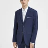 SELECTED SMAL PASSFORM ENKELKNÄPPT KAVAJ Blue Hot