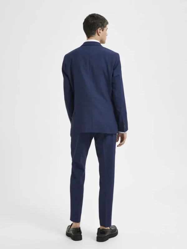 SELECTED SMAL PASSFORM ENKELKNÄPPT KAVAJ Blue Hot