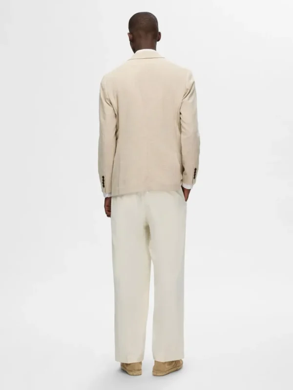 SELECTED SMAL PASSFORM ENKELKNÄPPT KAVAJ Beige Best Sale