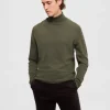 SELECTED SMAL PASSFORM POLOTRÖJA Green Best