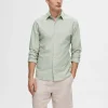 SELECTED SMAL PASSFORM SKJORTA Green Hot