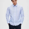 SELECTED SMAL PASSFORM SKJORTA Blue Hot