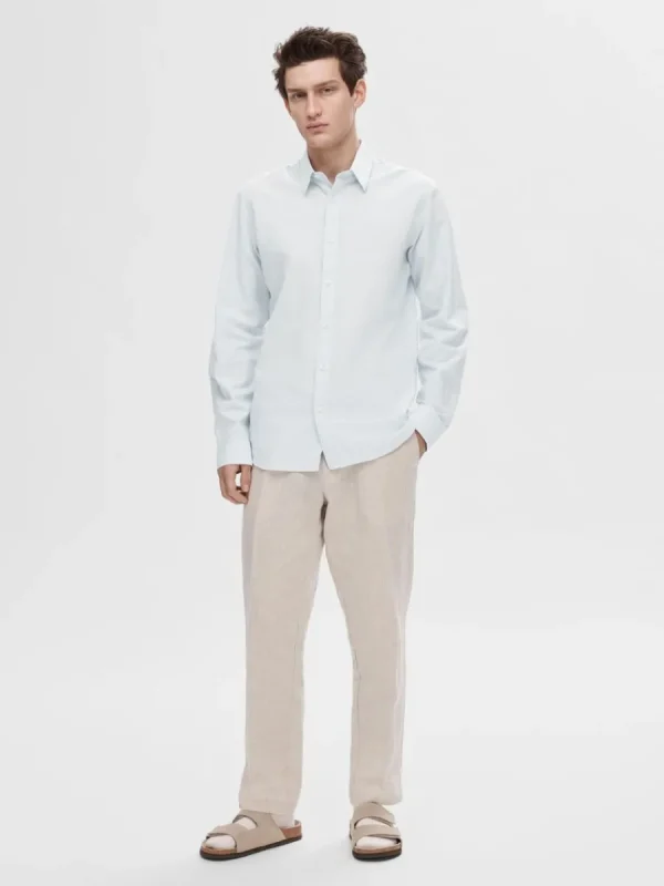 SELECTED SMAL PASSFORM SKJORTA Blue Hot