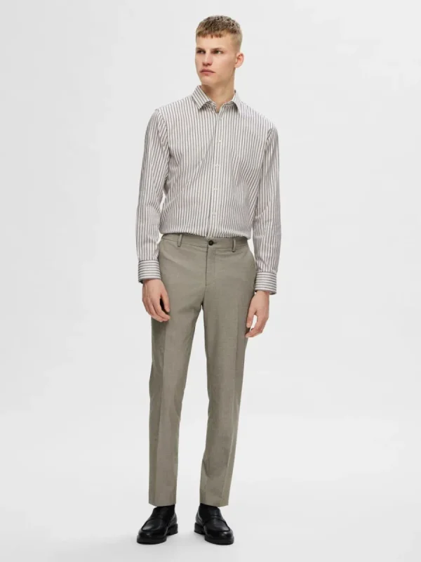 SELECTED SMAL PASSFORM SKJORTA Grey Shop