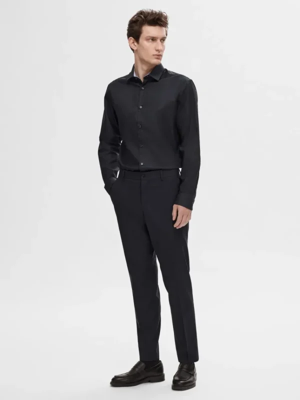 SELECTED SMAL PASSFORM SKJORTA Black Discount