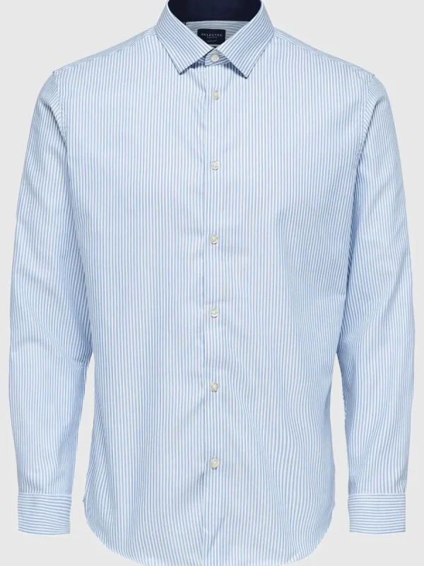 SELECTED SMAL PASSFORM SKJORTA Blue Cheap