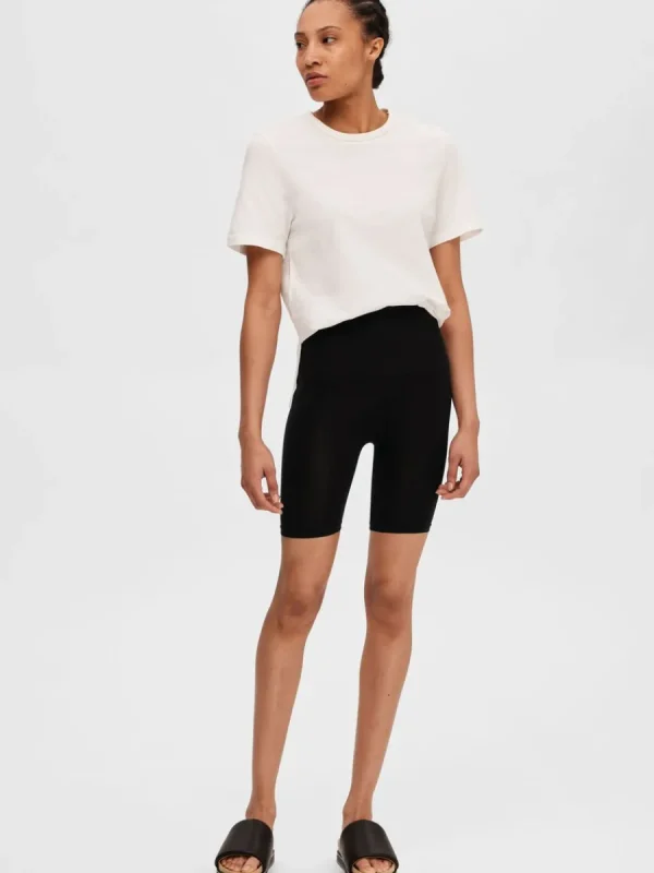 SELECTED SÖMLÖS FIGURFORMANDE SHORTS Black Cheap