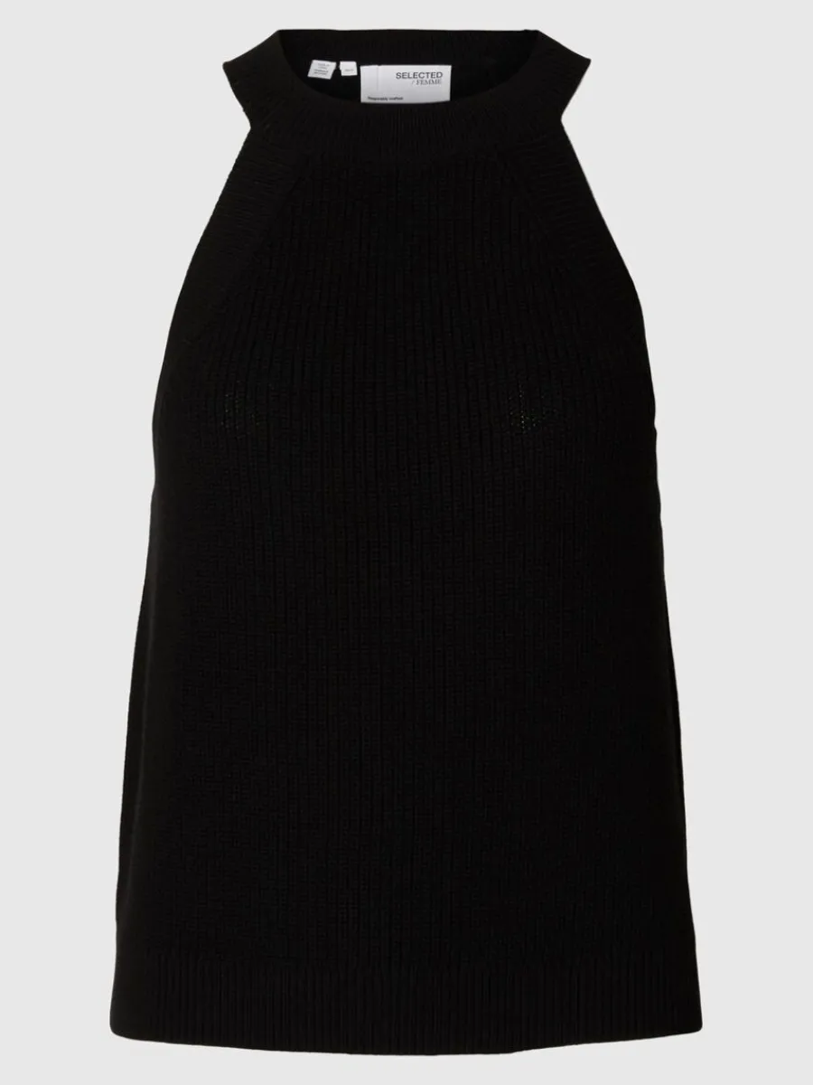 stickad_halterneck_topp_5-2.webp SELECTED STICKAD HALTERNECK TOPP Black Best
