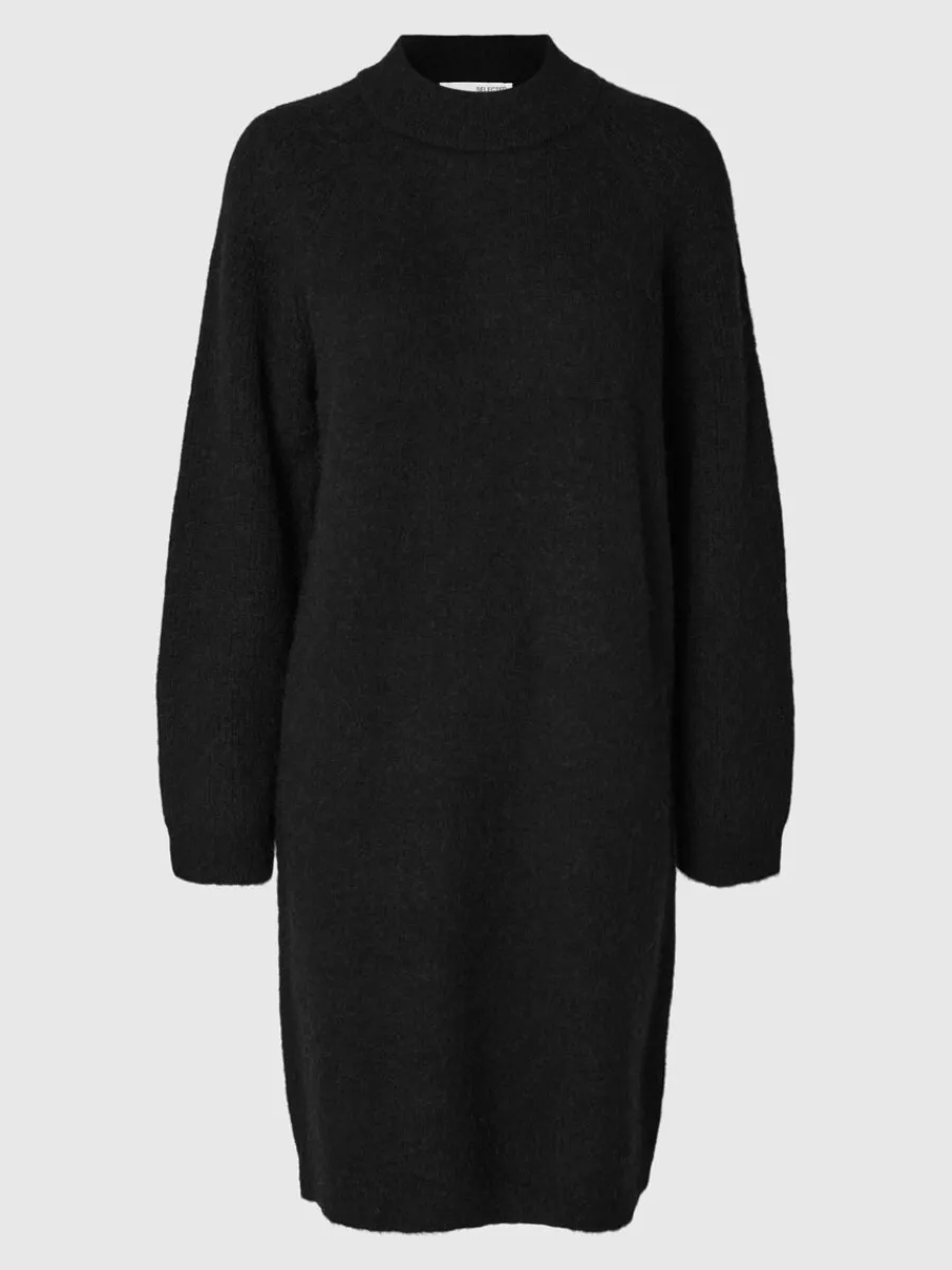 stickad_kort_klnning_5-2.webp SELECTED STICKAD KORT KLÄNNING Black New