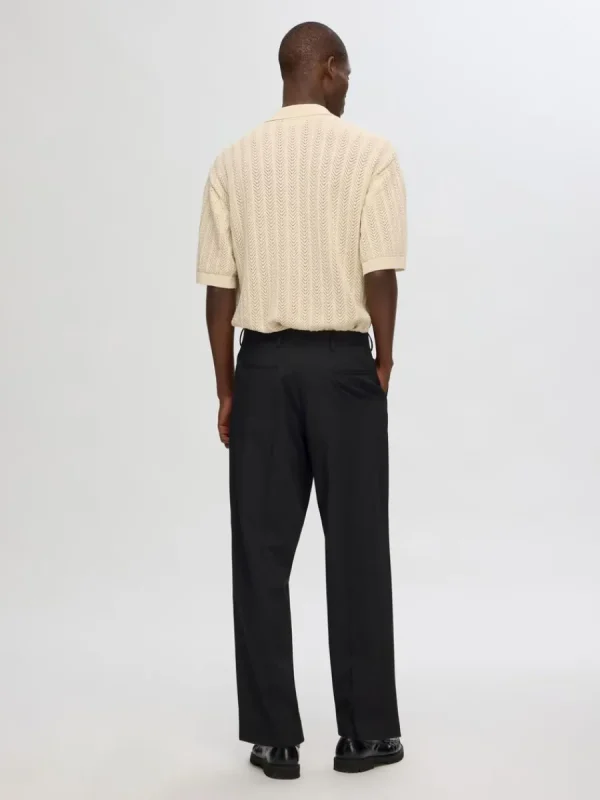 SELECTED STICKAD KORTÄRMAD SKJORTA Beige Outlet