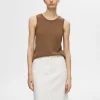SELECTED STICKAD LINNE Brown Outlet
