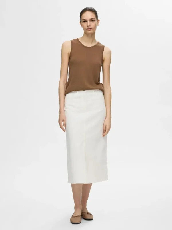 SELECTED STICKAD LINNE Brown Outlet