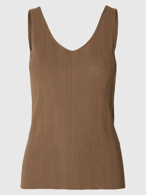 SELECTED STICKAD LINNE Brown Outlet