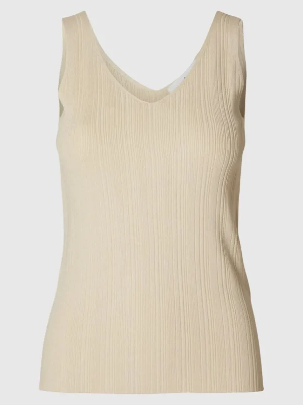 SELECTED STICKAD LINNE Beige Store