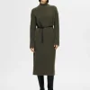 SELECTED STICKAD MAXIKLÄNNING Green Best Sale