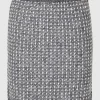 SELECTED STICKAD MINIKJOL Grey Online