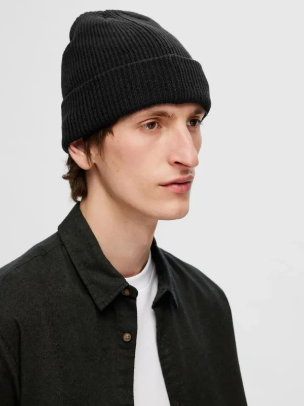 SELECTED STICKAD MÖSSA Black Best Sale