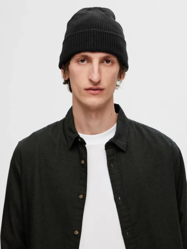 SELECTED STICKAD MÖSSA Black Best Sale