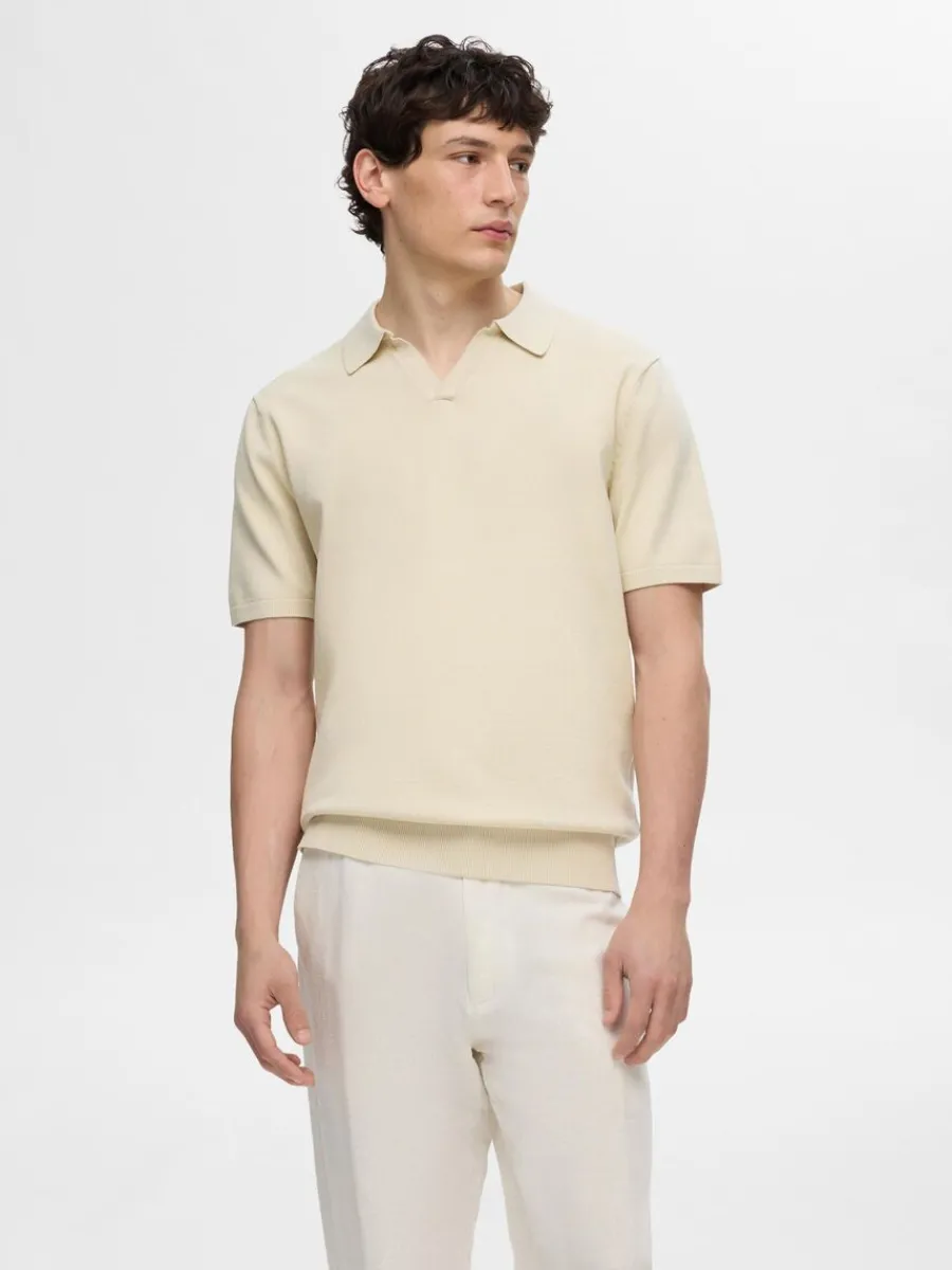 stickad_piktrja_0-5.webp SELECTED STICKAD PIKÉTRÖJA Beige Online