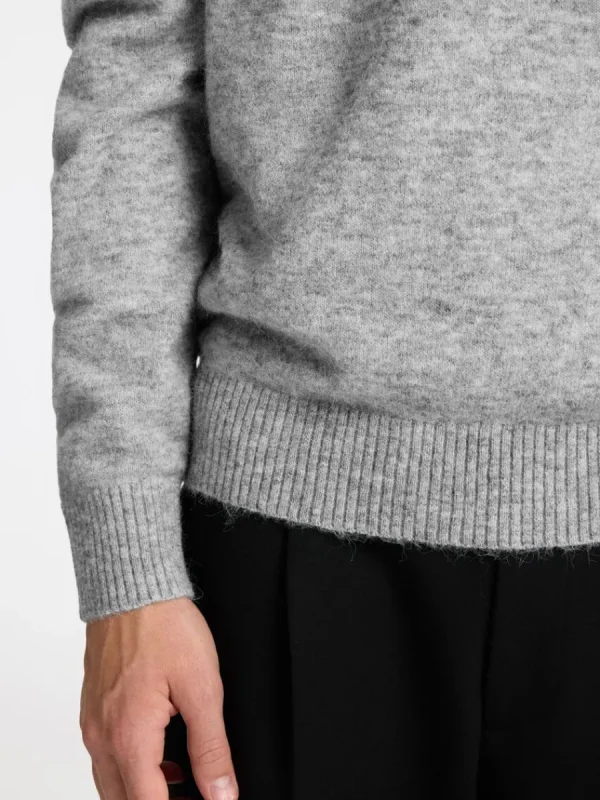 SELECTED STICKAD PIKÉTRÖJA Grey Clearance