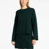 SELECTED STICKAD RUNDRINGAD TRÖJA Green Hot