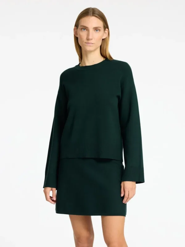 SELECTED STICKAD RUNDRINGAD TRÖJA Green Hot
