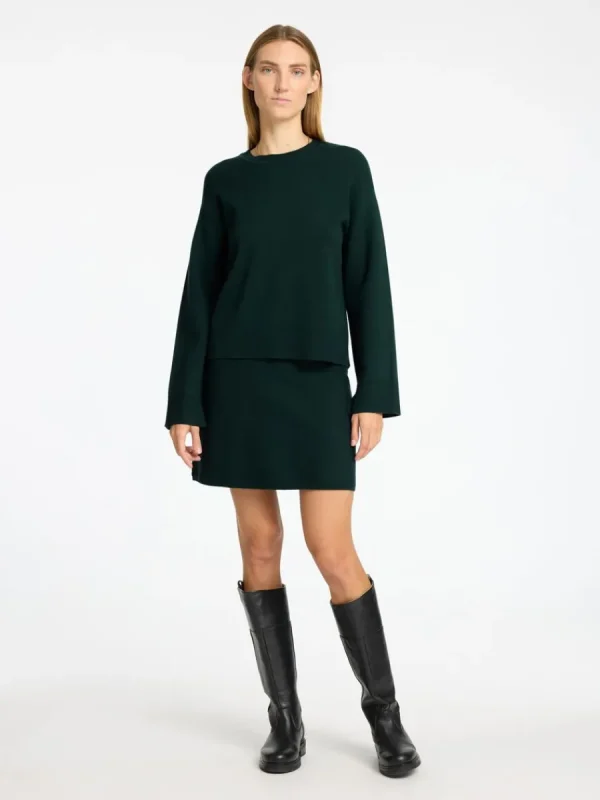 SELECTED STICKAD RUNDRINGAD TRÖJA Green Hot
