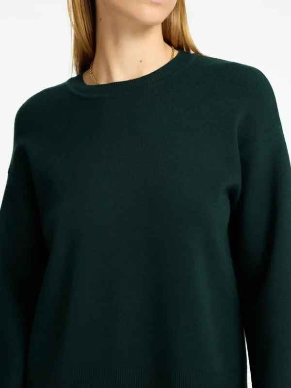 SELECTED STICKAD RUNDRINGAD TRÖJA Green Hot