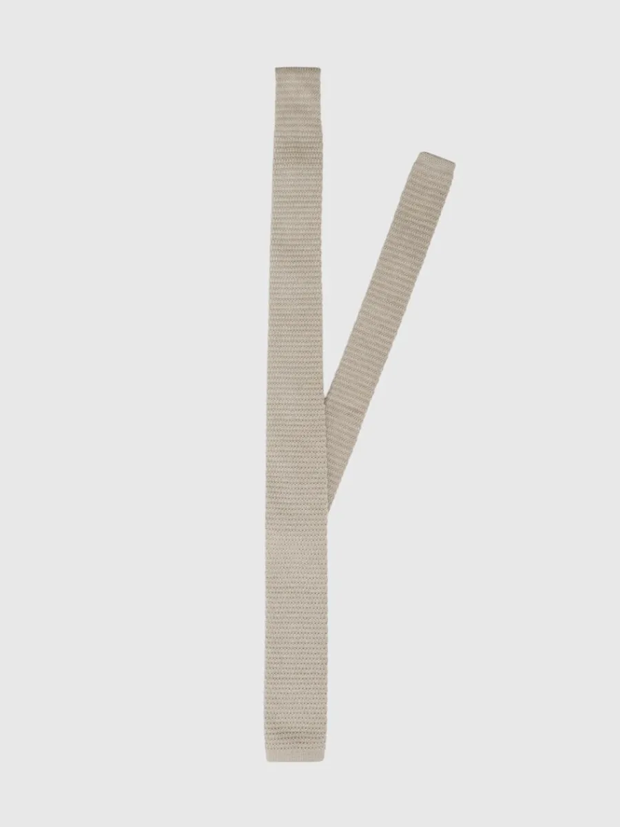 stickad_slips_0-4.webp SELECTED STICKAD SLIPS Beige Fashion