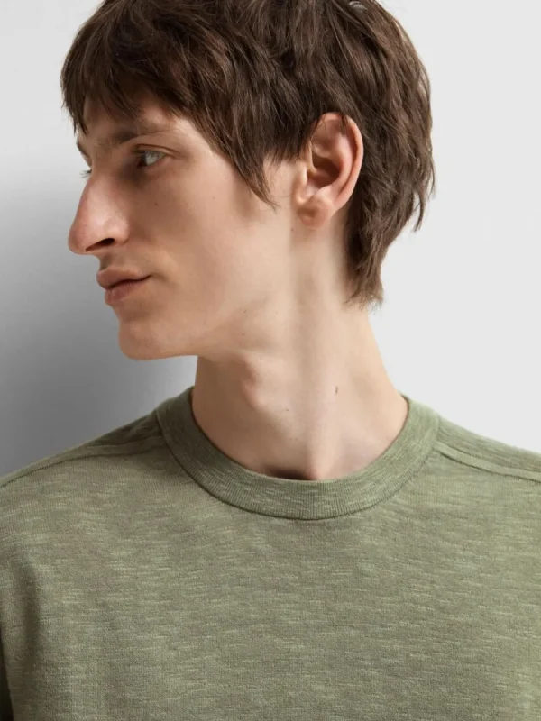 SELECTED STICKAD T-SHIRT Green Best Sale