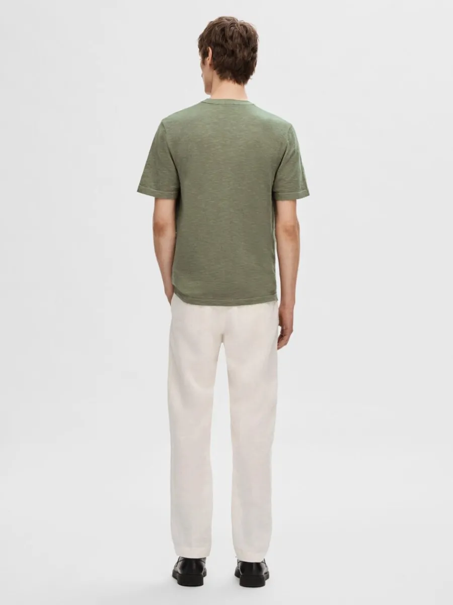 stickad_tshirt_4-1.webp SELECTED STICKAD T-SHIRT Green Best Sale