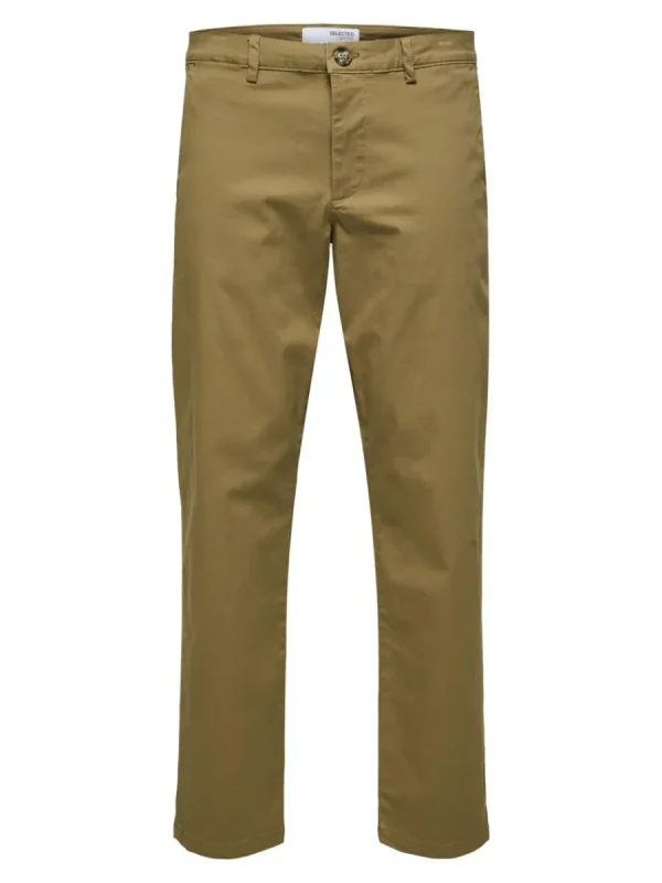SELECTED 196 STRAIGHT FIT CHINOS Brown Cheap