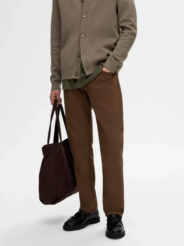 SELECTED 196 STRAIGHT FIT-JEANS Brown Best