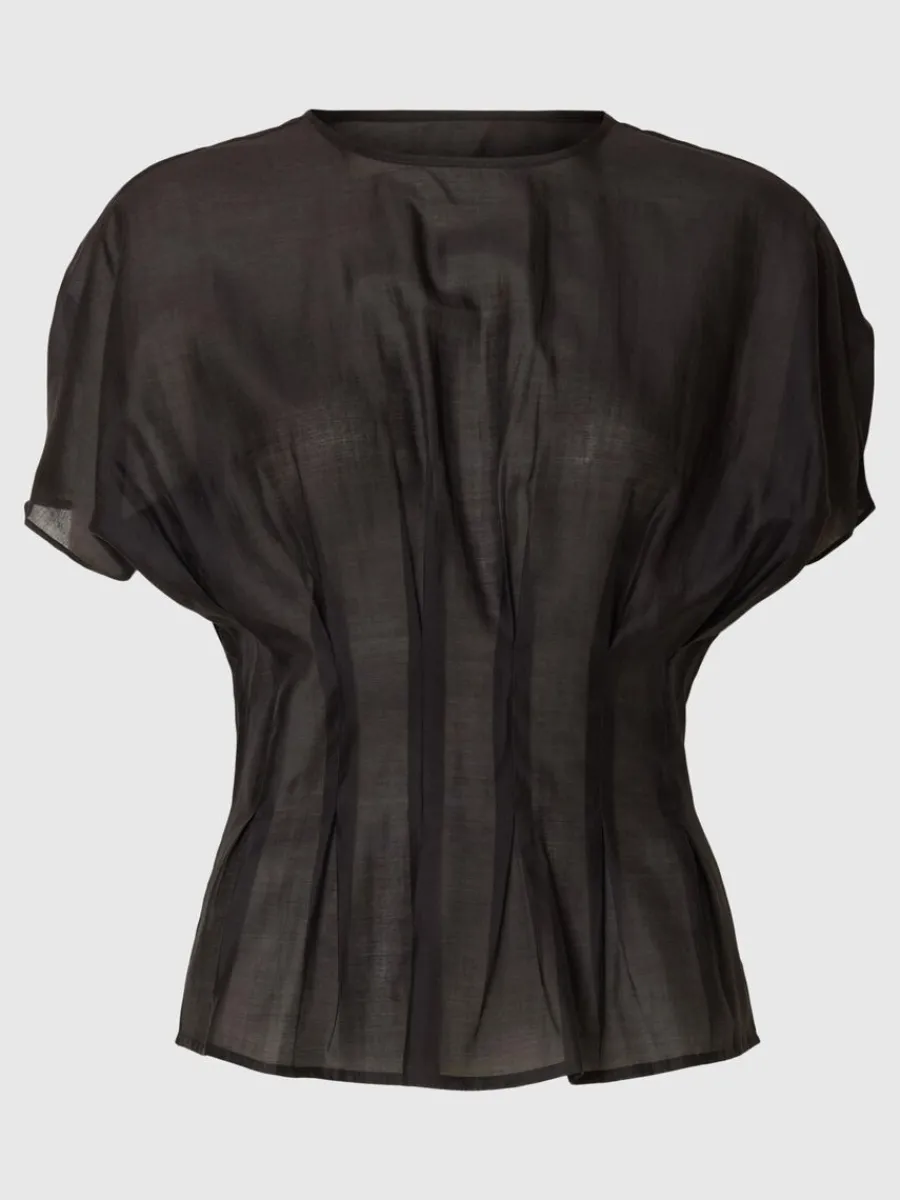 strukturerad_kortrmad_top_5.webp SELECTED STRUKTURERAD KORTÄRMAD TOPP Black Outlet