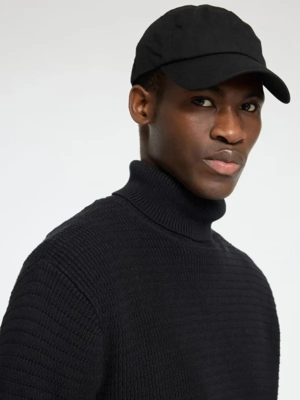 SELECTED STRUKTURERAD POLOTRÖJA Black Best Sale