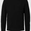 SELECTED STRUKTURERAD RUNDRINGAD TRÖJA Black Flash Sale