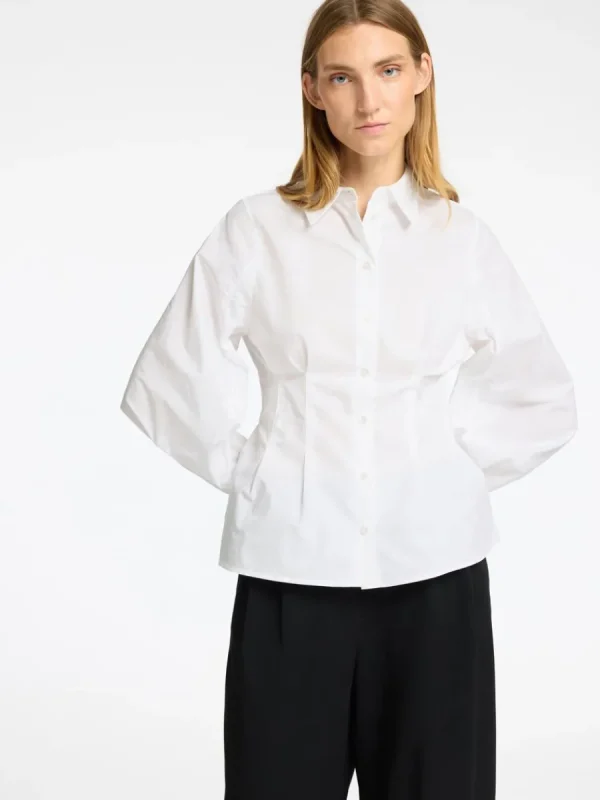 SELECTED STRUKTURERAD SKJORTA White Fashion