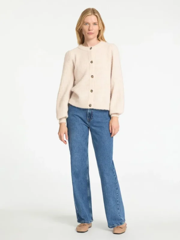 SELECTED STRUKTURERAD STICKAD KOFTA Beige Best