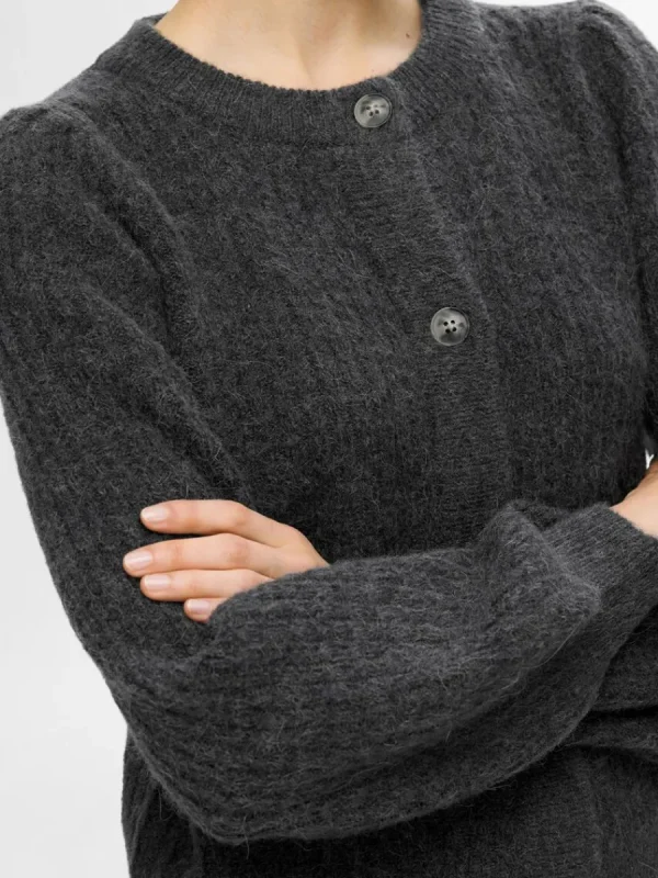 SELECTED STRUKTURERAD STICKAD KOFTA Grey Outlet
