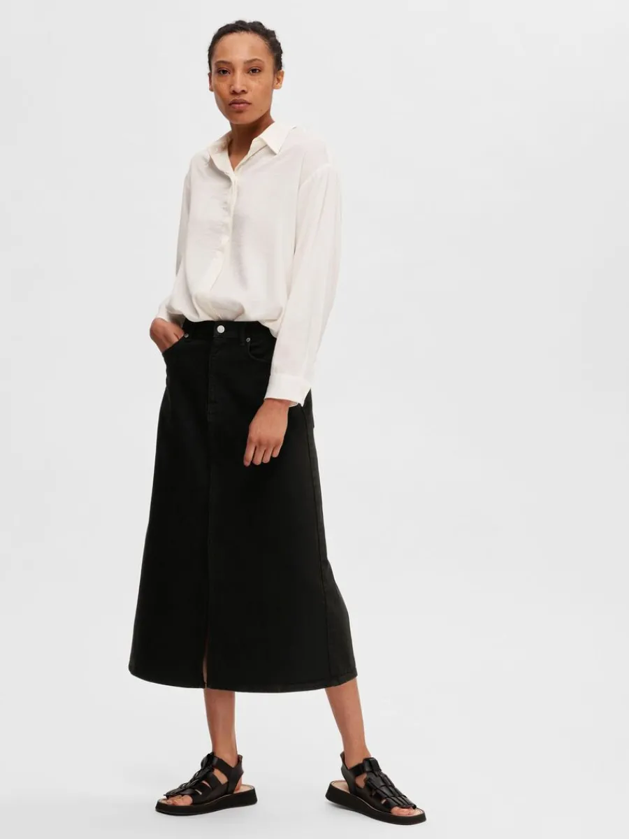 svart_denim_midikjol_3.webp SELECTED SVART DENIM MIDIKJOL Black New